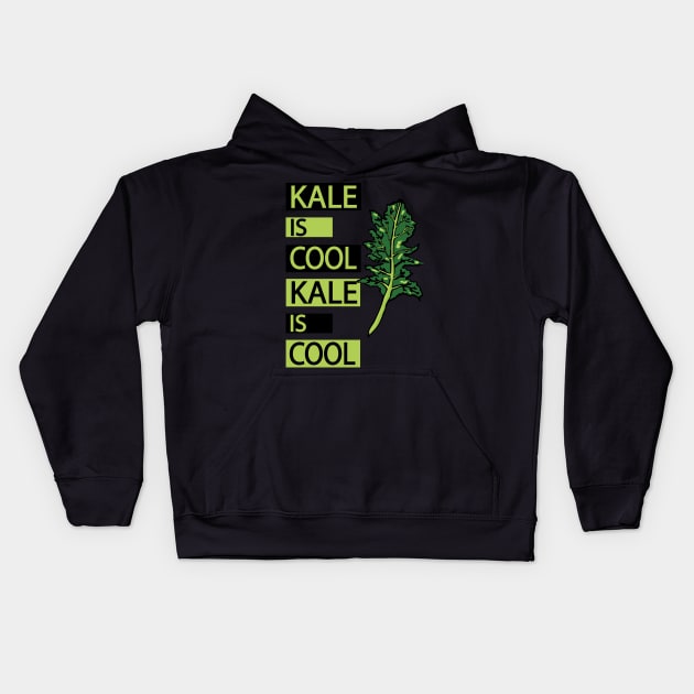 Kale is cool - Healthy Kids Hoodie by papillon